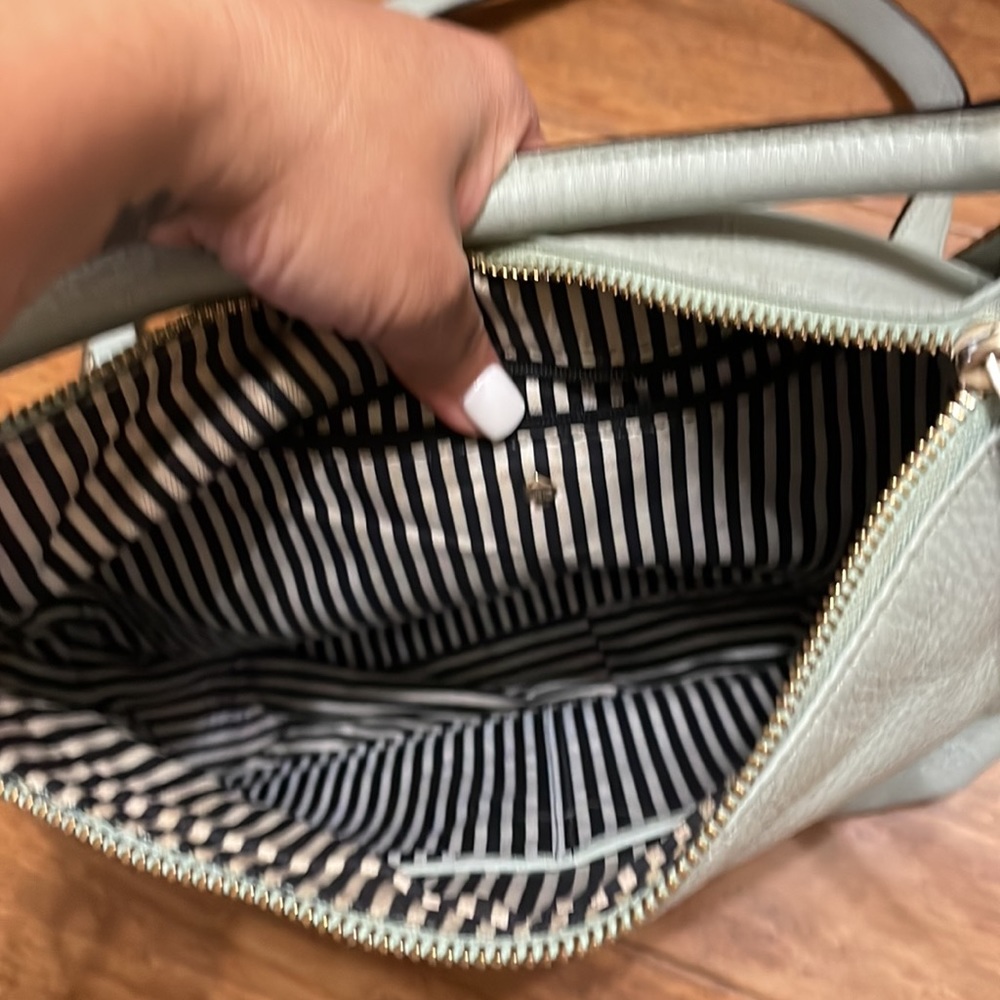 Kate Spade green peebled leather handle bag - Picture 10 of 11